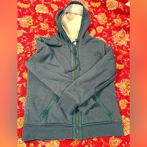 Orvis sweatshirt jacket with plush lining
Size medium